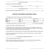 Ugovor o kupoprodaji motornog vozila